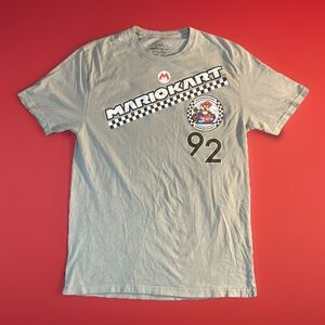 Universal Studios Super Nintendo World Mario Kart 92 Gray T-Shirt Mens Large